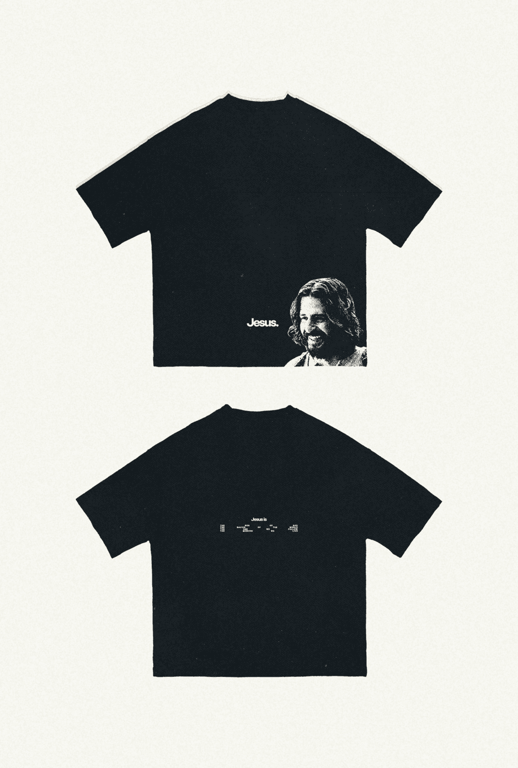 T-shirt Jesus Face | Black